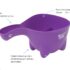 Galetuta pentu spalarea parului Roxy Kids DINO SCOOP, Violet (RBS-002-V)