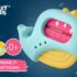 Termometru pentru apa Roxy Kids Whale, Albastru+galben (RWT-007-BY)