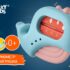 Termometru pentru apa Roxy Kids Whale, Albastru+roz (RWT-007-P)